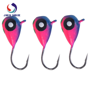 Venta caliente Tungsten Drop Ice Jig Fregadores de pesca 