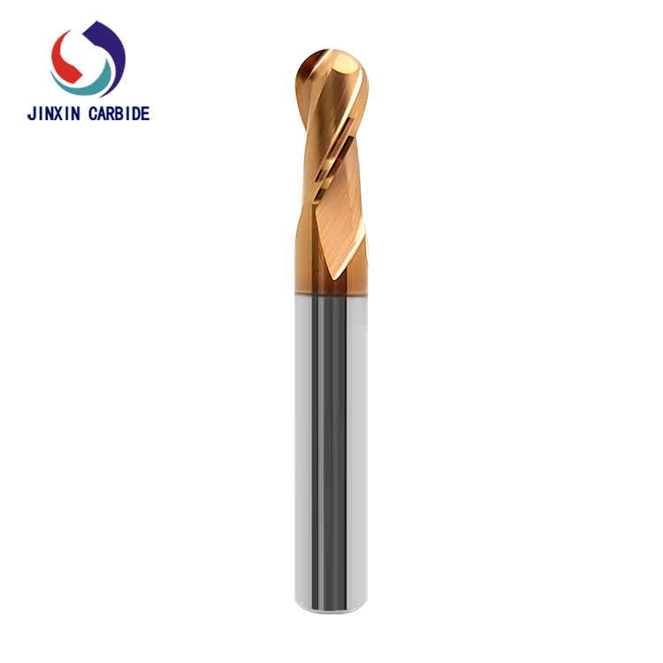 Fresa Endmill de punta esférica de carburo de tungsteno HRC55 de 10 mm